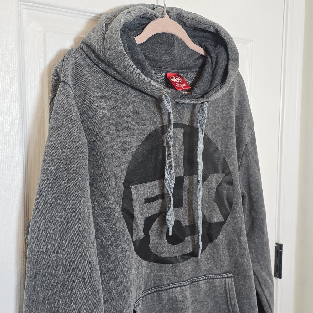 1FC Kaiserslautern Germany Men’s Gray Graphic Hoodie Pullover Sweatshirt L